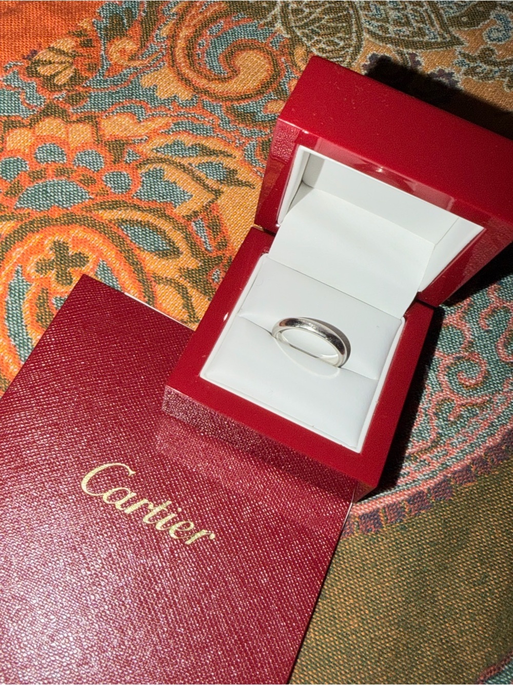 Cartier 1895 Classic Wedding Band Pt950 Platinum Size 57 (US 8)